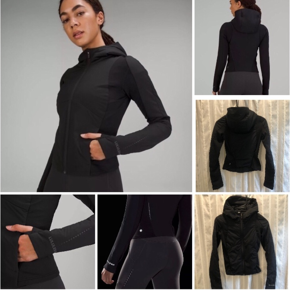 Lululemon Push Your Pace Full Zip Hooded Jacket 2 XS Coat Insulated Puff